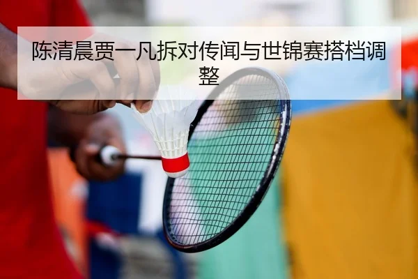 陈清晨贾一凡拆对传闻与世锦赛搭档调整